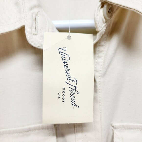 Universal Thread Womens Beige Utility Jumpsuit Overalls Short Sleeves  Size 8 - Picture 7 of 13